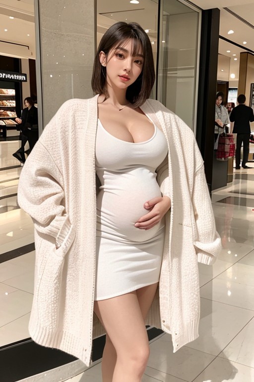 Thick Thighs, Creampie, White Eyebrows Porno IA Asiatique