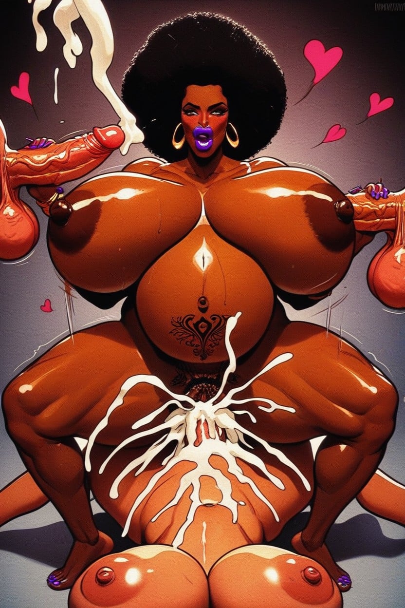 Ultra Detailed Lips, Futa Penetrates Female In Cowgirl Style, Futas Penetrate Female Porno IA Ebony