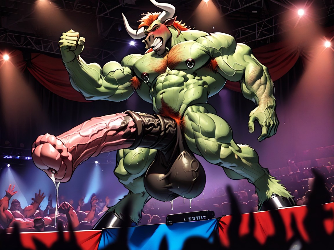Pussy, Thorn, Giant Minotaur AI Gay Porn
