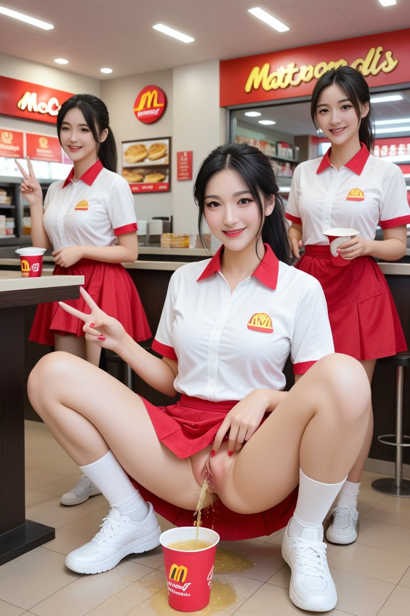 Smile, 20+, Lifting Skirt Asian AI Porn
