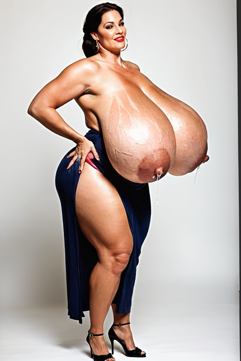 Tits Bigger Than Body, Veins On Breasts, Massive Saggy Veiny Breasts AI Porn