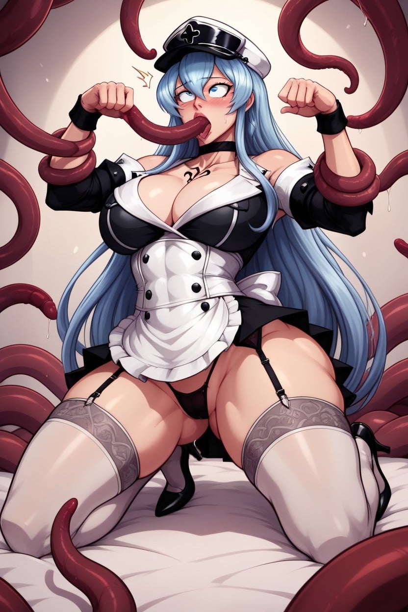 Choker, Null Art Style, Esdeath Hentai AI Porn