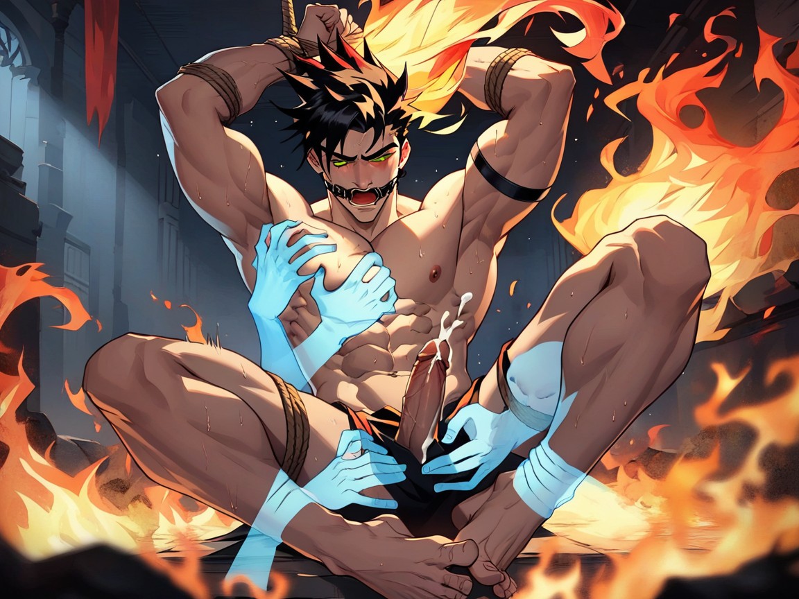 Orgasm, Zagreus Naked, Wide Shot AI Gay Porn