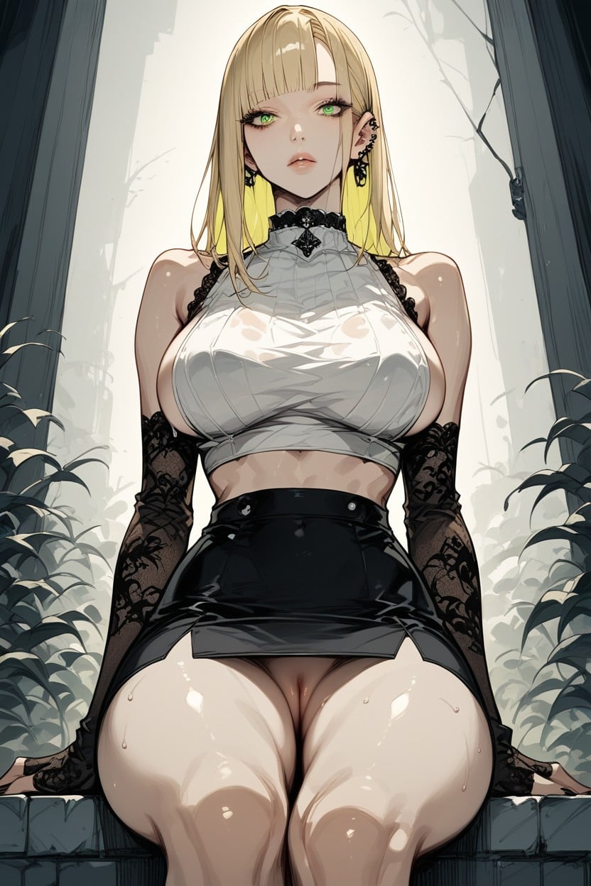 Female, Shopping Rooftop, Night Hentai IA