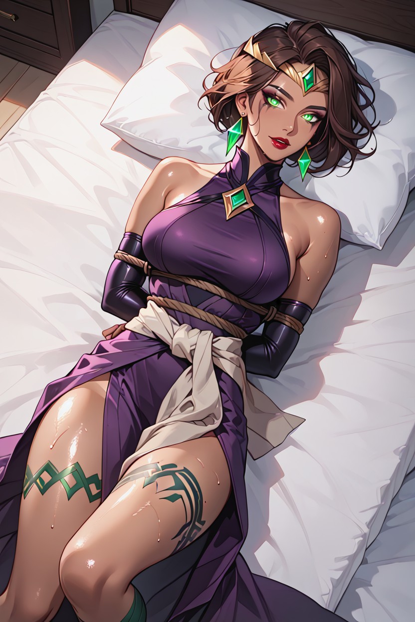 Dark Skin, Sweaty, Restrained Hentai AI Porn