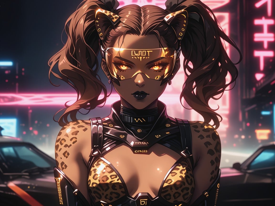Cinematic Cool Lighting, Small Breasts, Alien Invasion Setting Hentai AI Porn