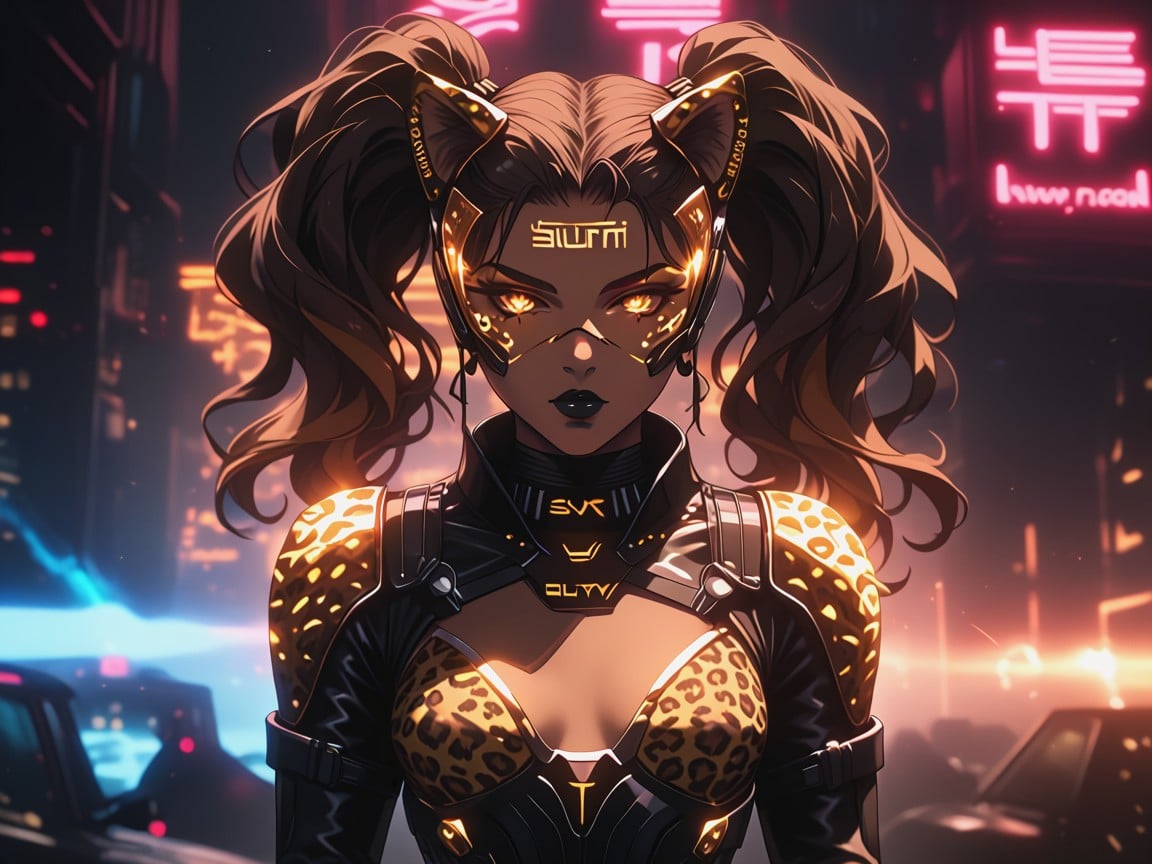 Alien Invasion Setting, Small Breasts, Alien Energy Holstered Blade At Thigh Hentai AI Porn