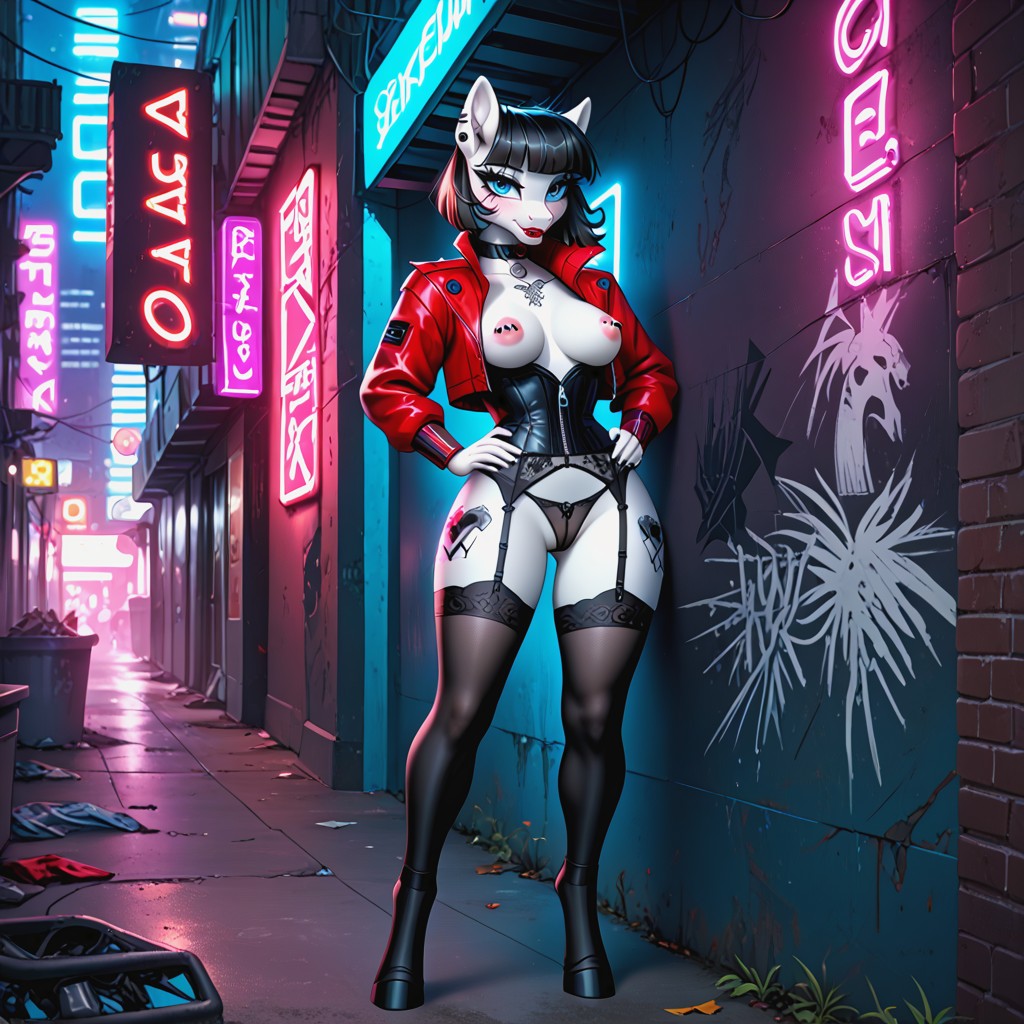 Frange, Alley, Tattoos Porno IA Furry