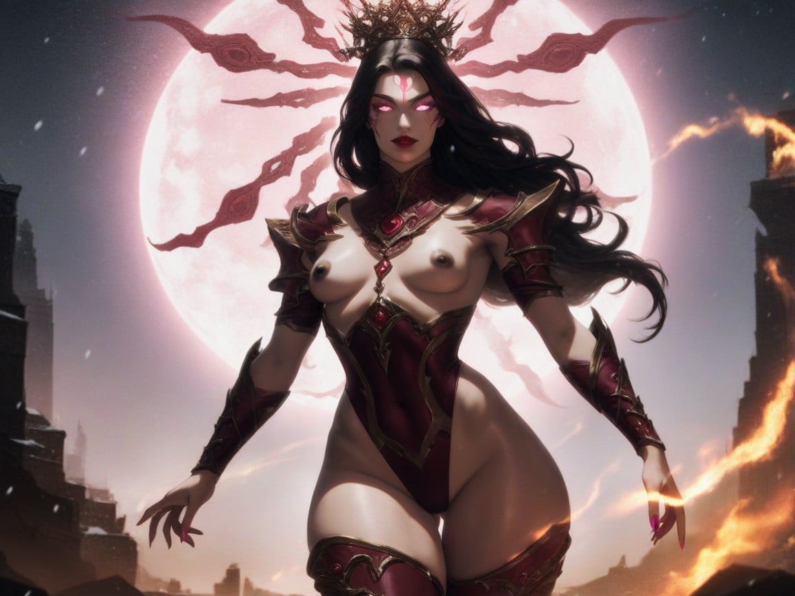 Red Lipstick, Alien Planet, Nsfw Hentai AI Porn