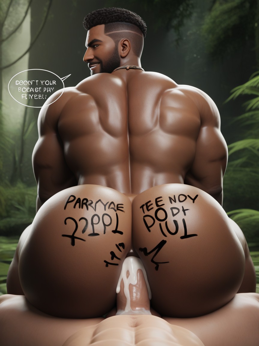 18+, Bottom Looks Evil, Tribal Wear AI Gay Porn