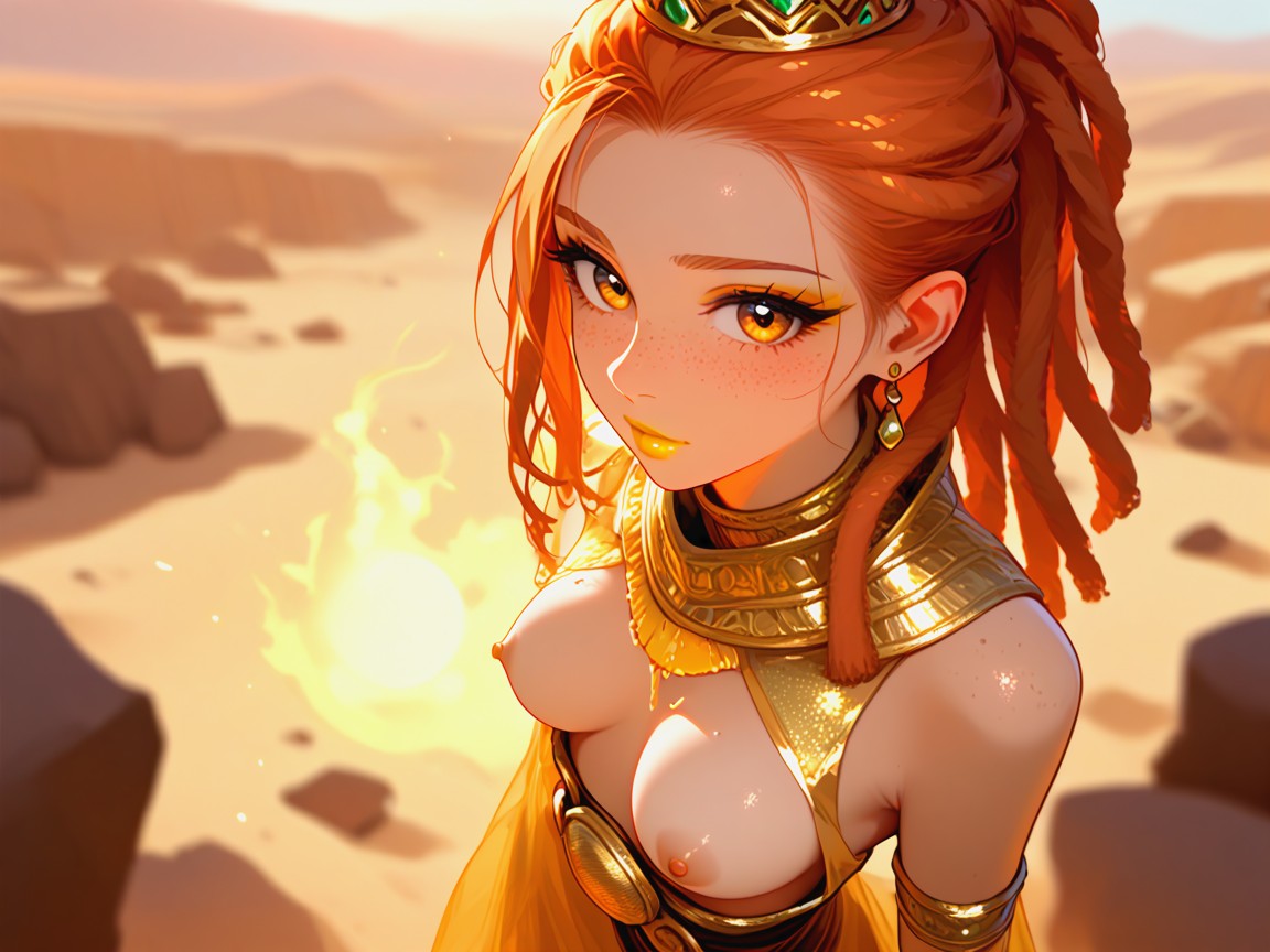 Jeweled Desert Harness, Nsfw, Medium Breast Latina AI Porn