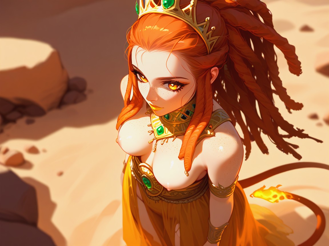 Bokeh, Desert Battlefield, Detailed Alien Features Porno latina IA