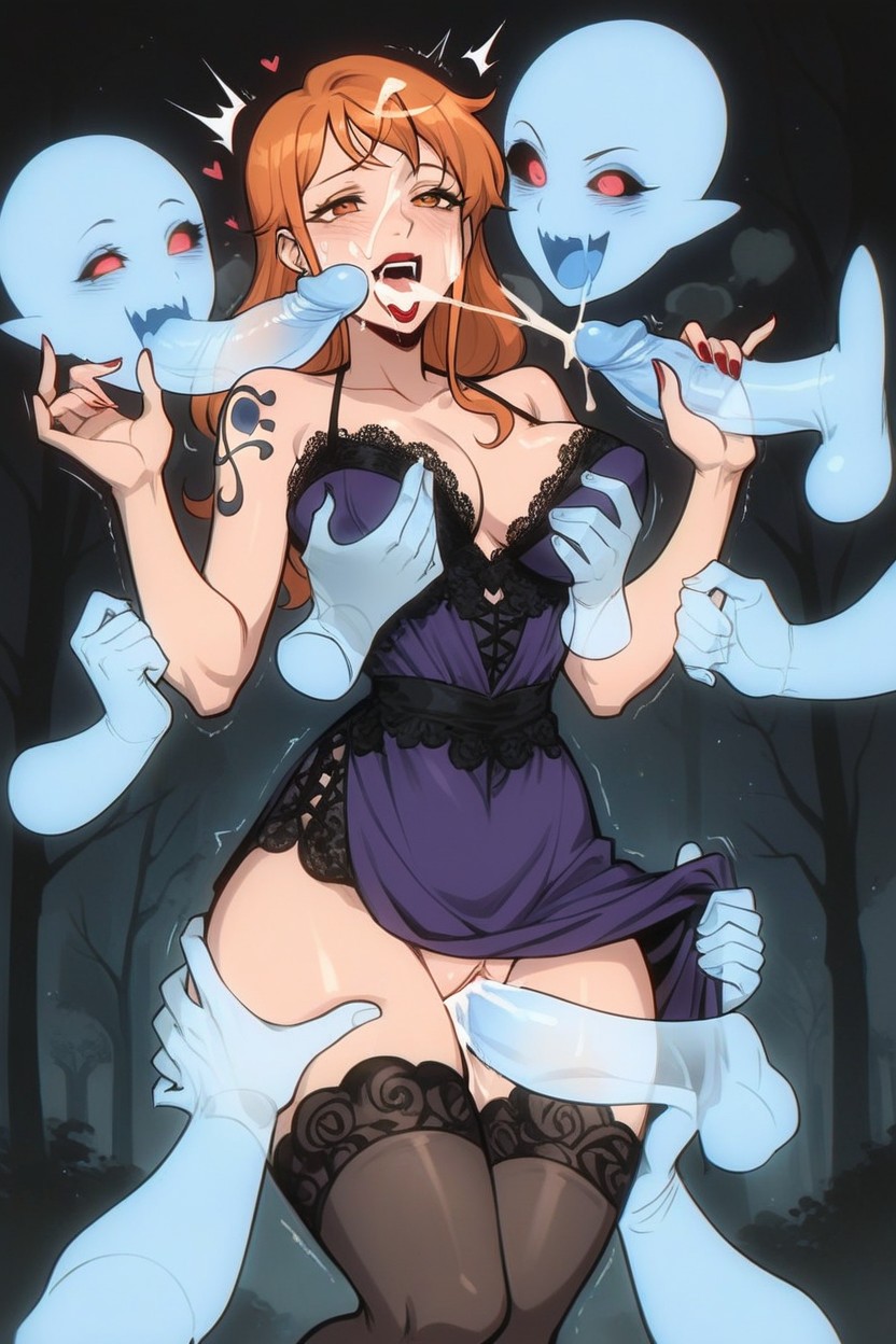 Cumshot, Frightening Cemetery, Hearts Hentai AI Porn