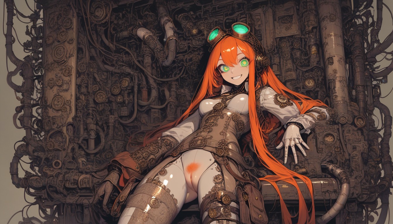 Glowing Mechanical, Very Excited Round Eyes, Tubes Hentai AI Porn