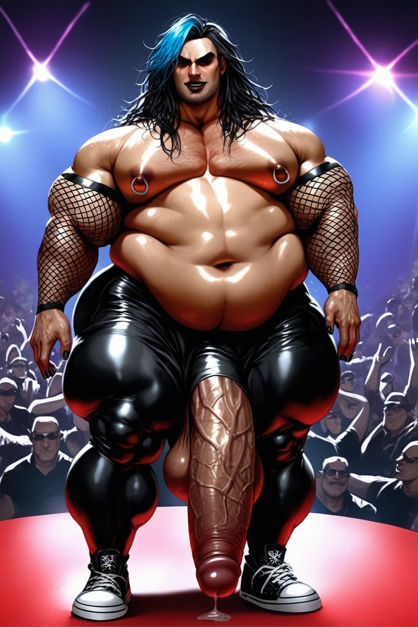 Ambush, Nipple Rings, Fishnet Sleeves AI Gay Porn