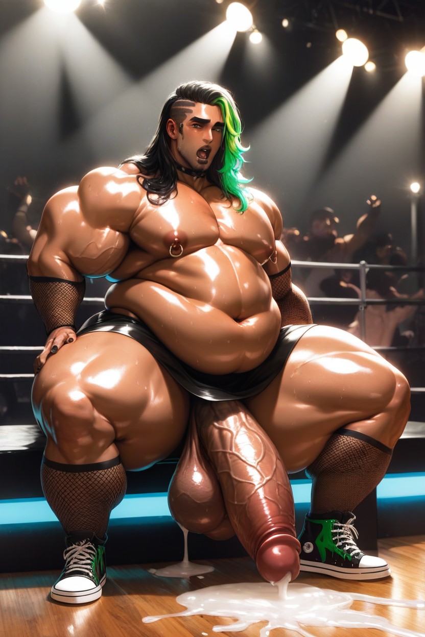 Ambush, Erect, Long Hair AI Gay Porn