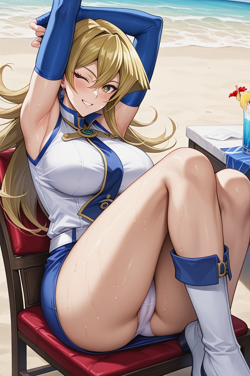 Laughing, One Eye Closed, Super High Detail Hentai AI Porn