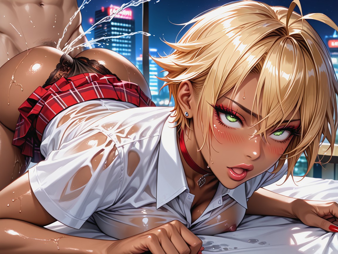 Full Glossy Lips, Ass Up, Master Piece Hentai AI Porn