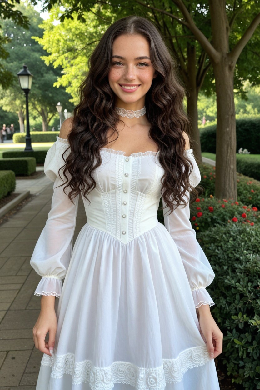Transparent Dress, Poor Chested, 18+ AI Porn