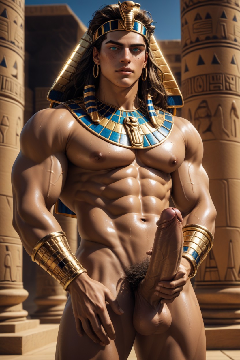 Smooth Skin, Thick Ass, Brown Hair AI Gay Porn