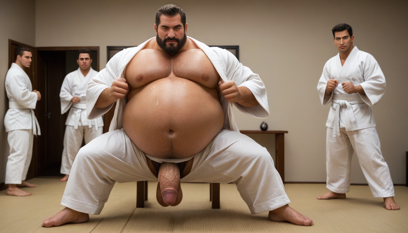 Large Ass, Nipples, Hand On Cock AI Gay Porn
