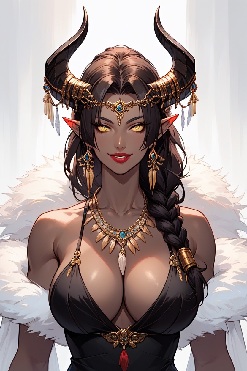 Girl, Dark_skin, Cleavage Hentai AI Porn