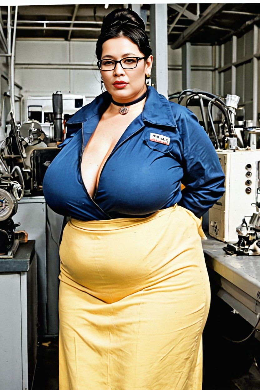 Black Eyes, Pudgy, Standing AI Porn