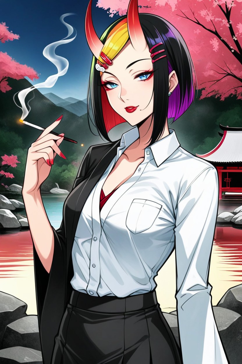 18+, Japanese Shrine, Devil AI Porn