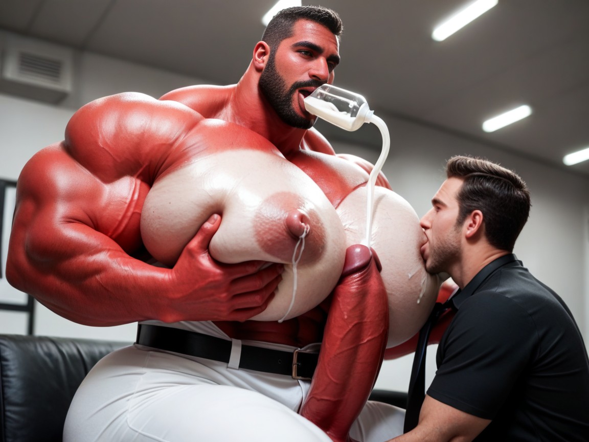 Grabbing Boobs, Extremely Large Ass, Gigantic AI Gay Porn