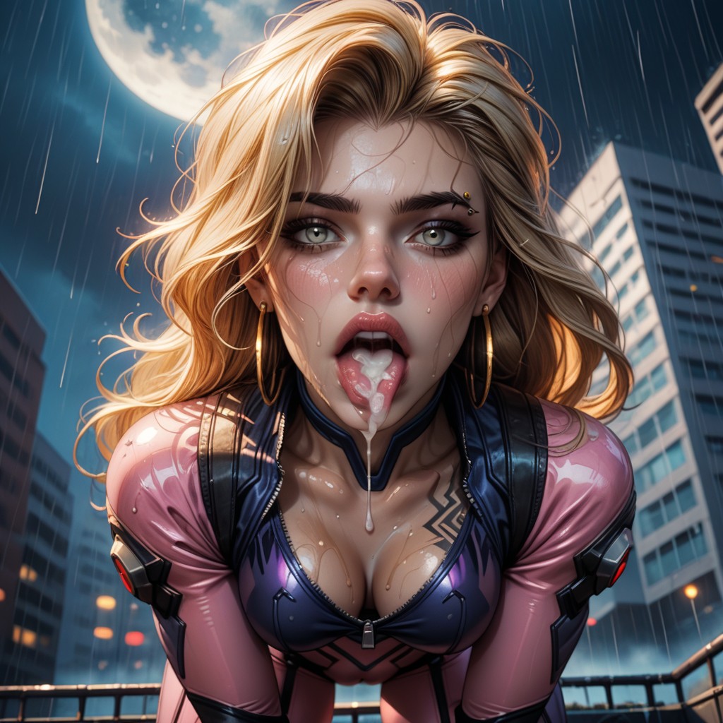 Pretty Face, Cum In Mouth, Fully Clothed AI Porn