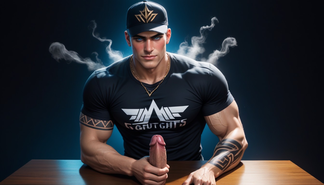 Man Focus, Veiny Penis, Solo AI Gay Porn