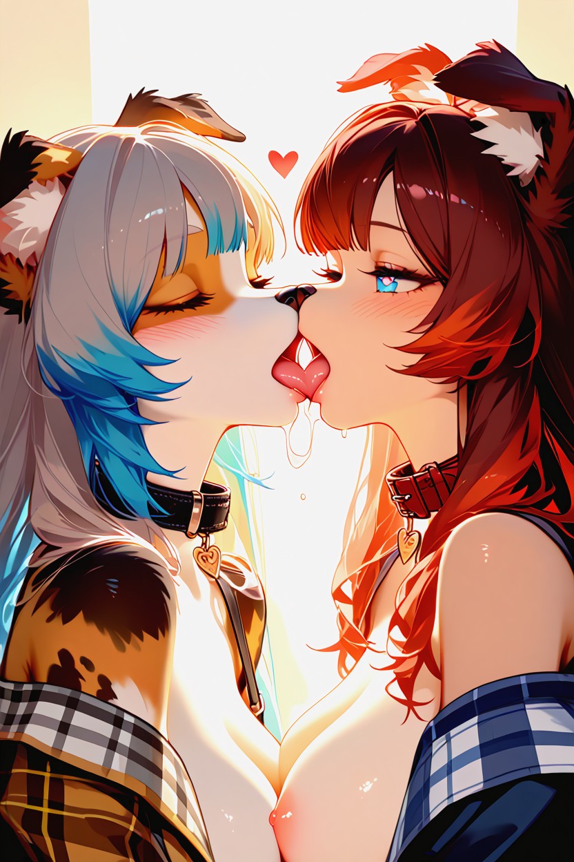 Voluminous Hair, Long Hair, Fluffy Fur Furry AI Porn