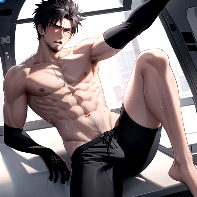 Detailed, Early Stages Of Adolescence, Legs Spread AI Gay Porn