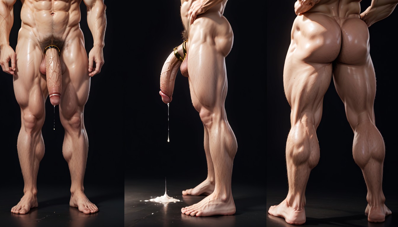 Masculine Men, Ultra High Res, Simple Background AI Gay Porn