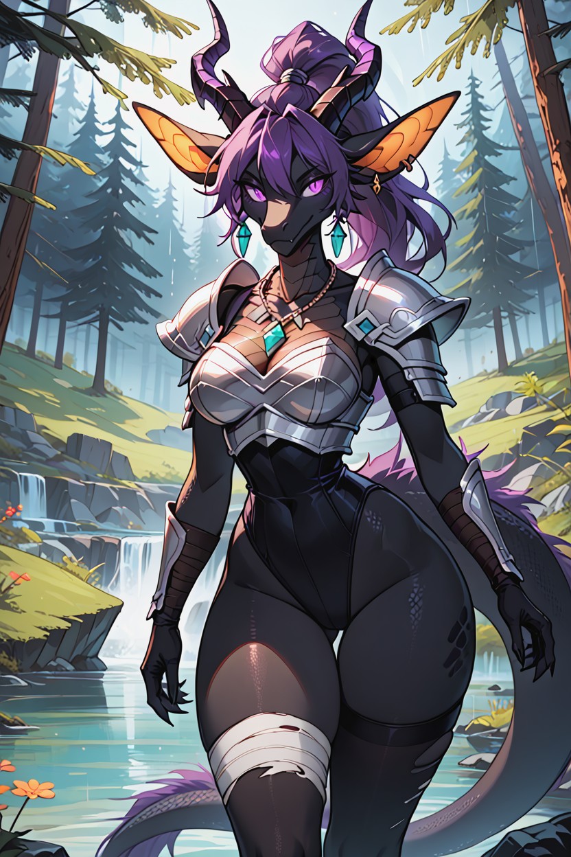 Ender Dragon, Gloves, Necklace Porno IA Furry