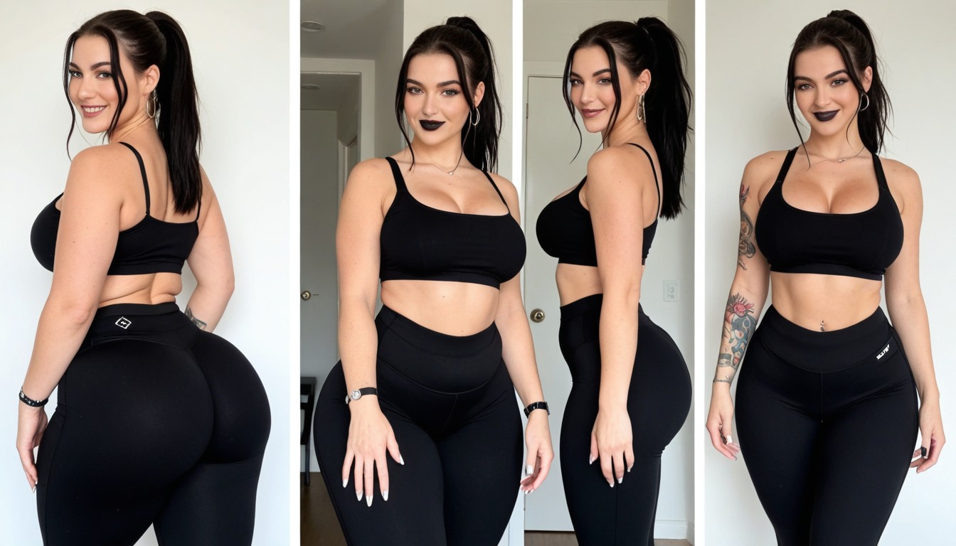 25+, Goth, Tattoos On Arms AI Porn