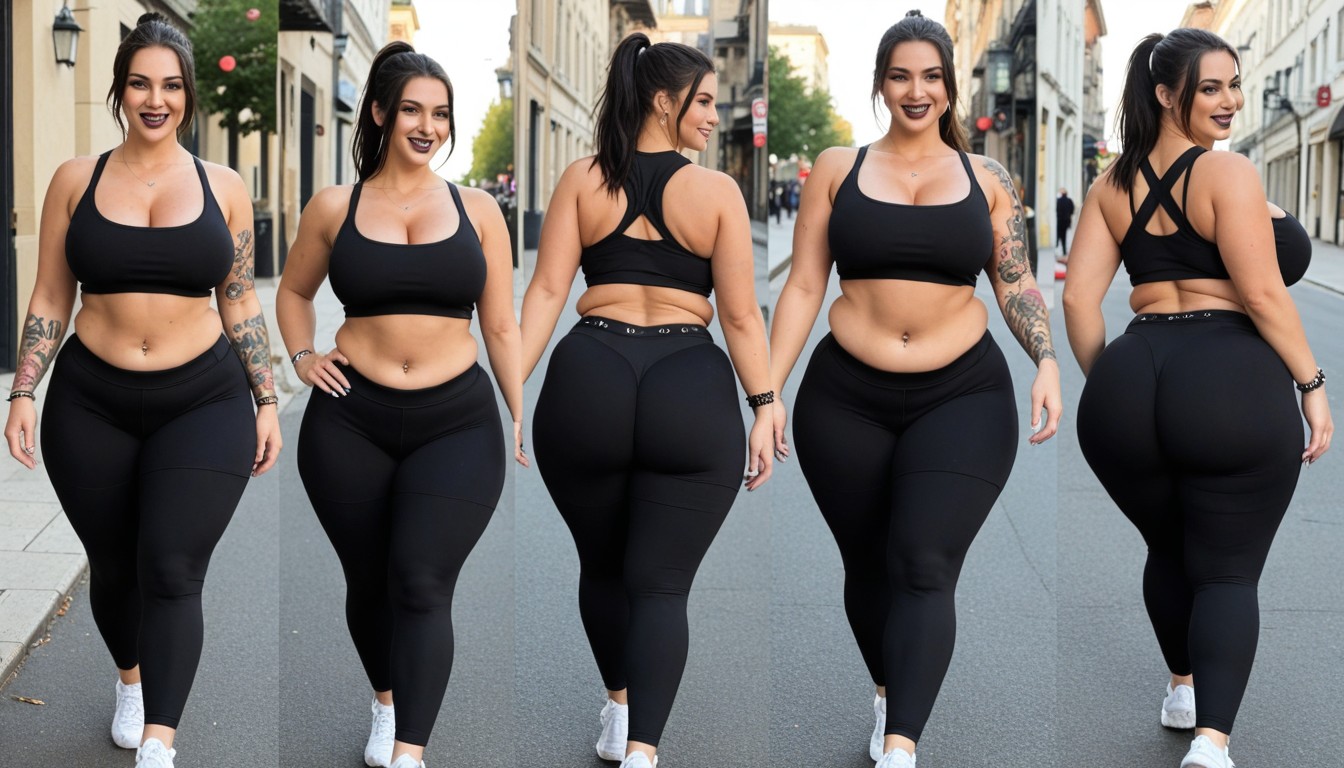Bbw, Suburban Neighborhood, Chubby AI Porn