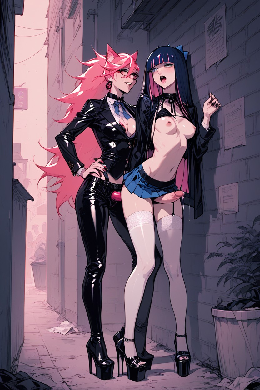 Strapon Sex, Horny, Doggystyle Hentai AI Porn