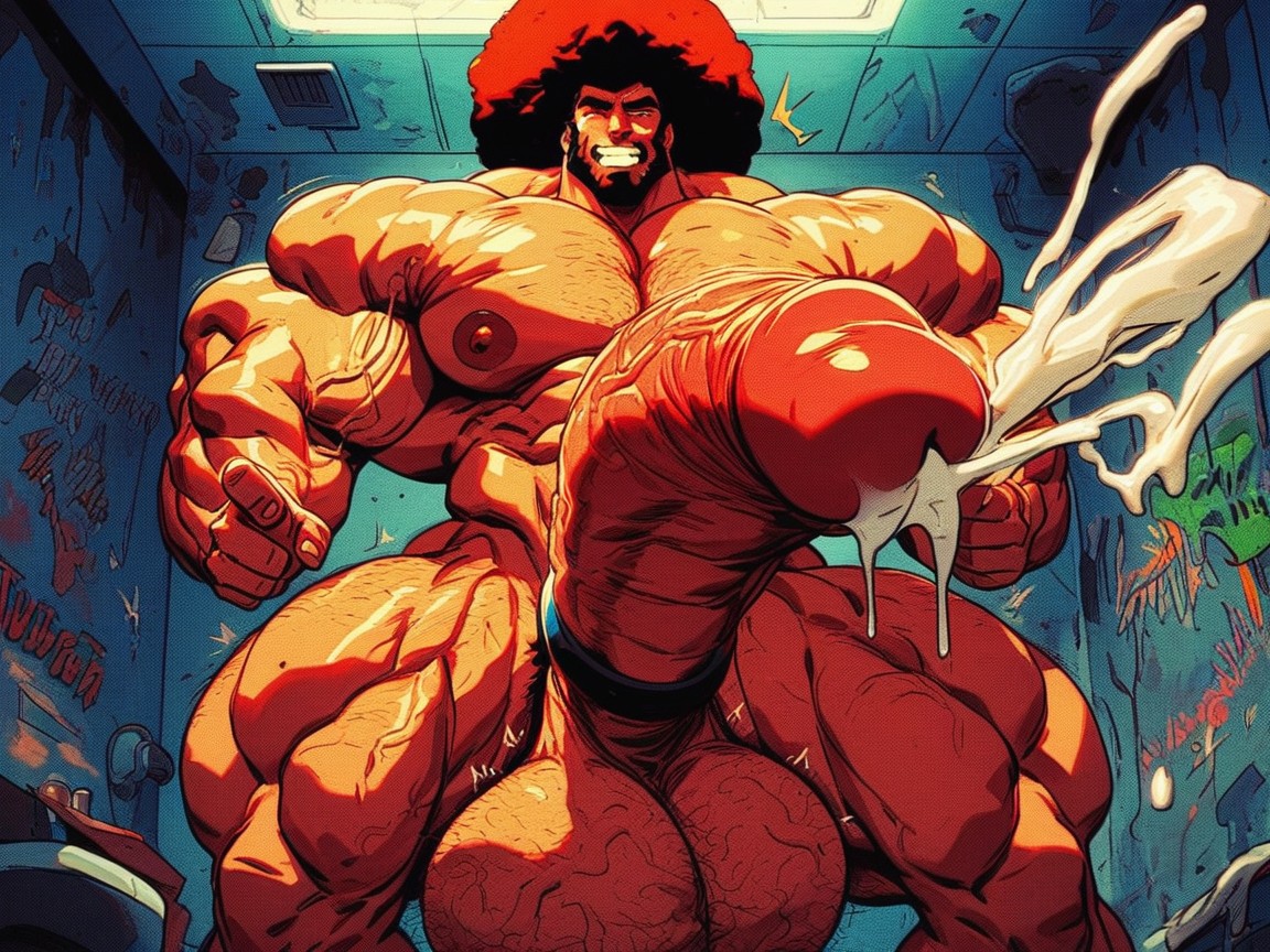 Penis Expansion, Giant Oversized Cock Massive Muscles Giant Thick, Impossibly Massive Penis AI Porn