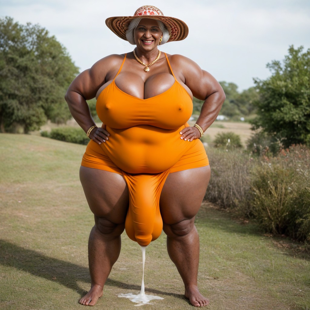 Cumshot, Hairy Bushy Thighs Like A Sasquatch, Ssbbw Gigantic Lady AI Porn