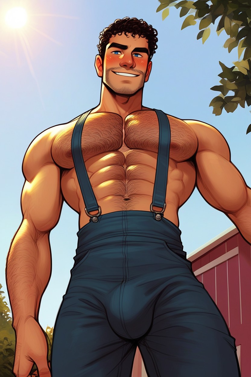 Farm, Blue Eyes, Heavy AI Gay Porn