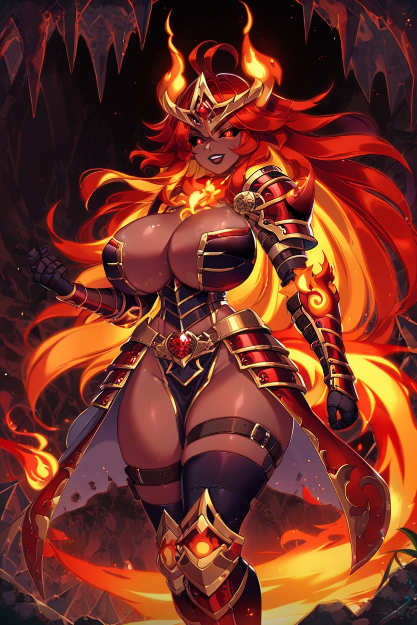 Black Sclera, "hellhound From Monster Woman Encyclopedia", Smile Hentai AI Porn