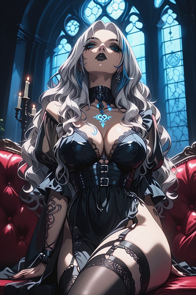 Blue Eyes, Massive Ass, Black Nails Hentai AI Porn