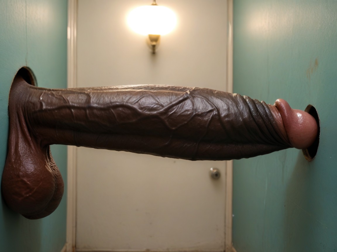 Clubshaped Penis, Detailed Black Cock, Humongous Black Penis AI Gay Porn