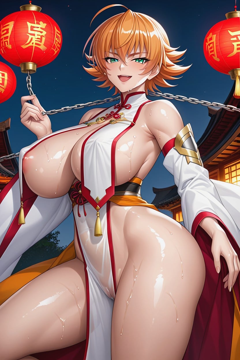 Massive Breast, Mouth Open, Breast Curtain Hentai AI Porn
