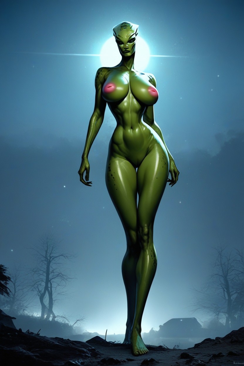 Lean Legs, Low Light, Full Body AI 포르노