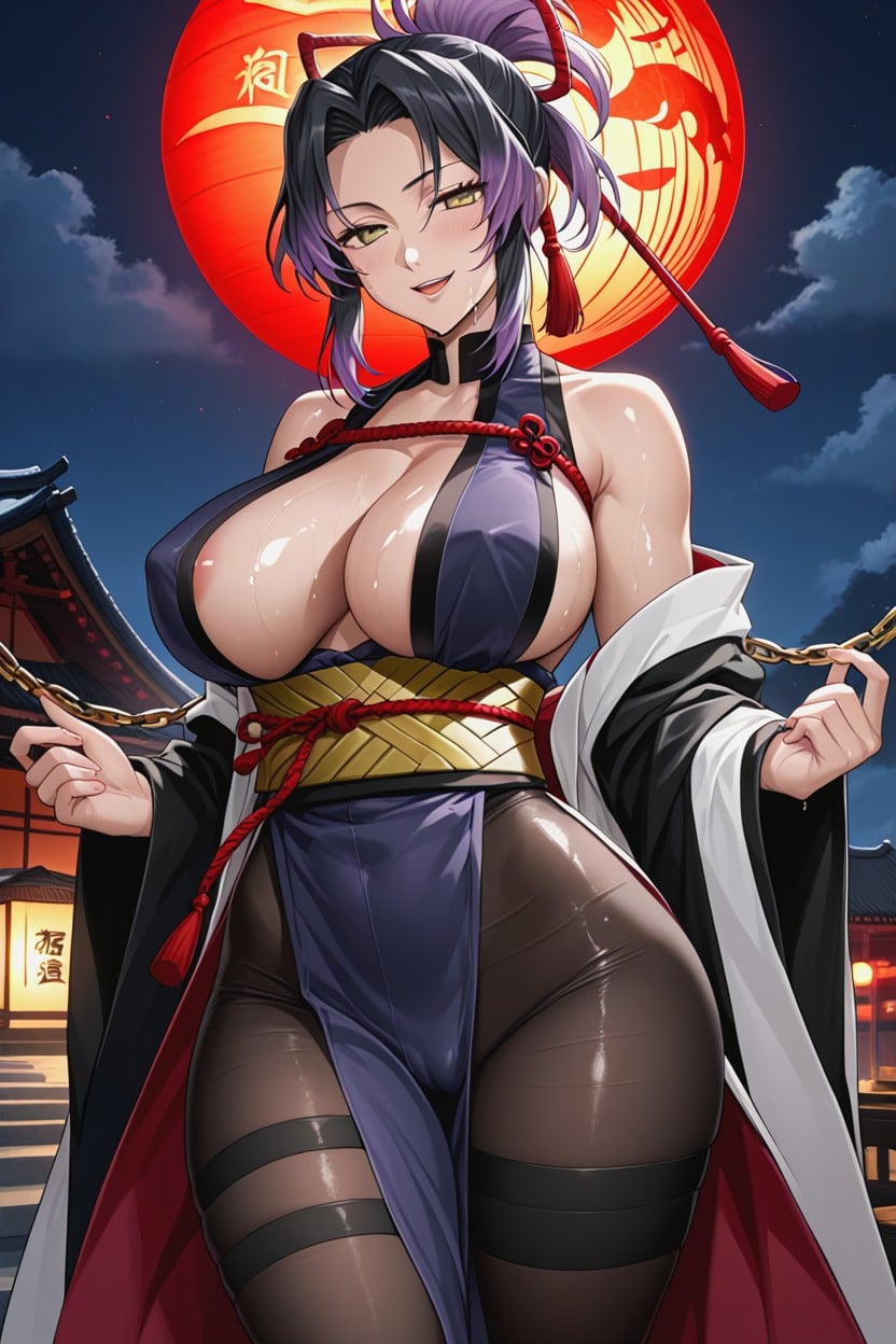 Breast Curtain, Rounded Ass, Five Fingers Hentai AI Porn