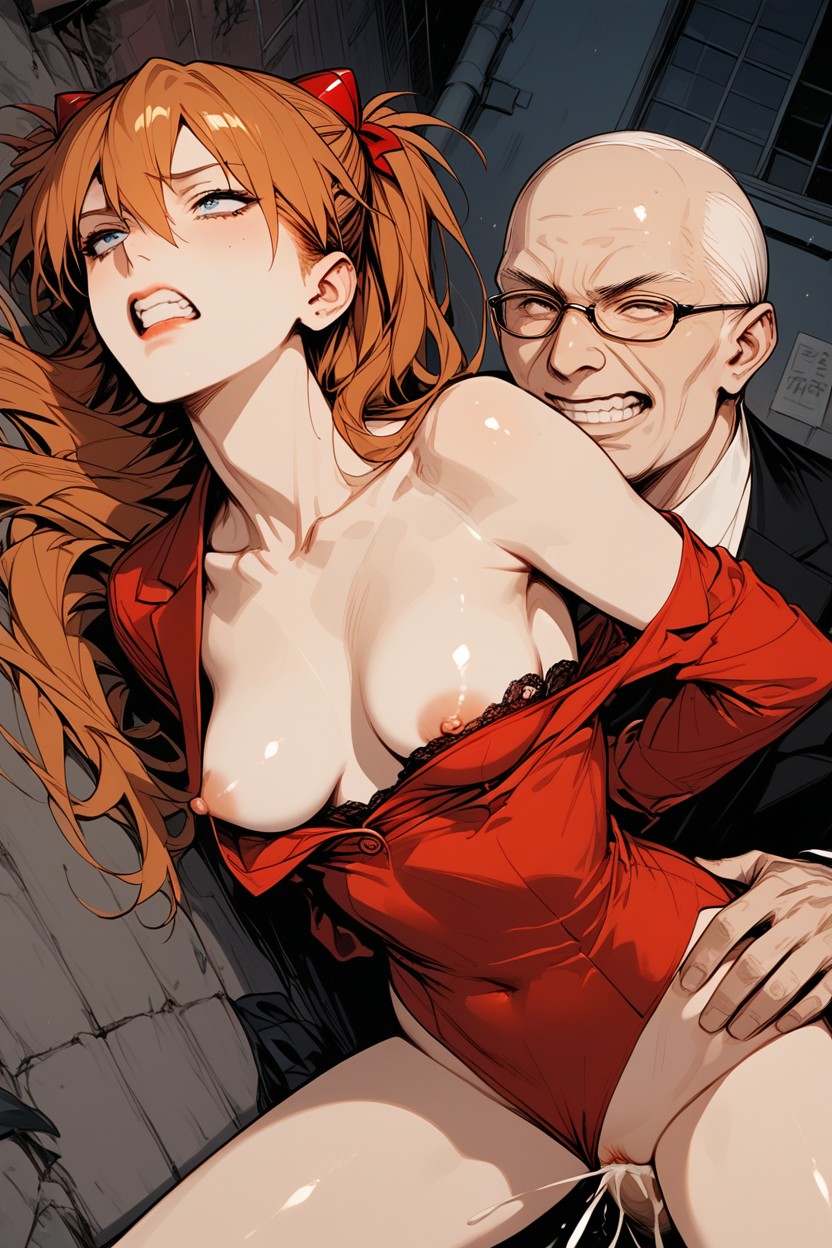 Anime Style, Creampie, Redhead Hentai AI Porn