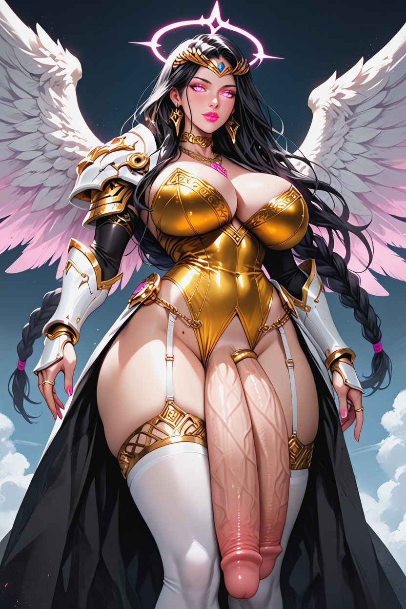 Black Hair, Futanari, Futanari 쉬메일 AI 포르노