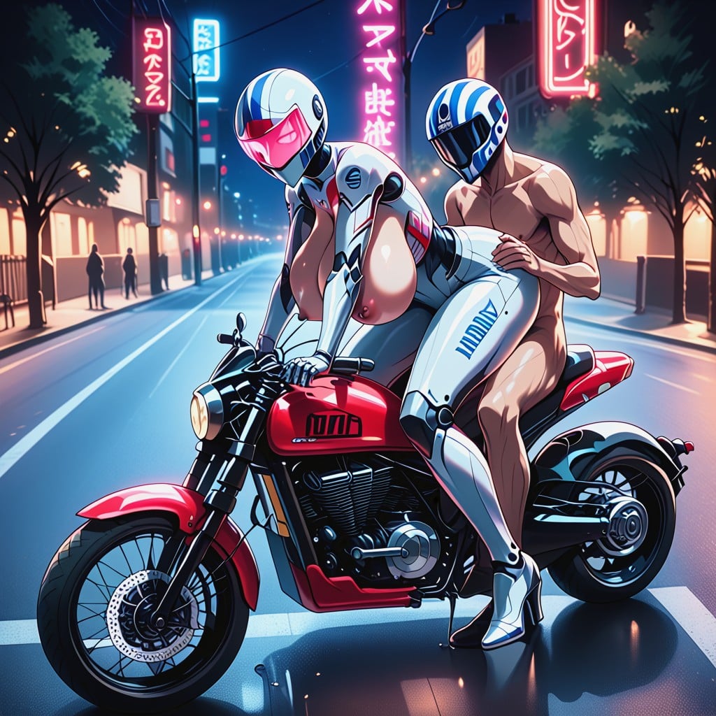 Fucked By Naked Male, Topless, Dark Light Hentai AI Porn
